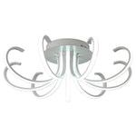 Nordic LED Flush Mount Ceiling Light with Dimmable Silicone Shade