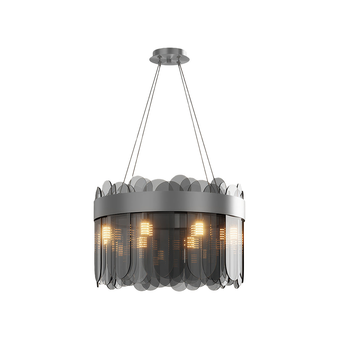 Lumina Glass Chandelier — Modern Luxury Pendant for Dining & Living Spaces