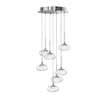 Italian Minimalist Ring Chandelier for High Ceilings