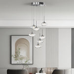 Italian Minimalist Ring Chandelier for High Ceilings