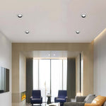 Recessed LED Downlight in White Aluminum with Anti-Glare Design