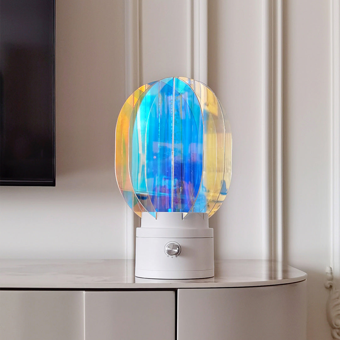 Aurora Prism LED Table Lamp – Modern Aluminum & Acrylic Accent Light