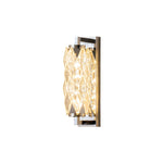 Crystal Geometric Wall Sconce in Tinted Stainless Steel