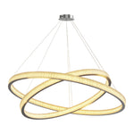 Aurelia Circular LED Chandelier in Copper, Chrome, or Black
