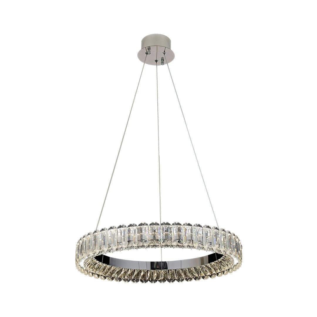 Lumina Ring Chandelier — Modern Crystal LED Ceiling Light