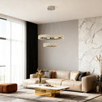 Lumina Ring Chandelier — Modern Crystal LED Ceiling Light
