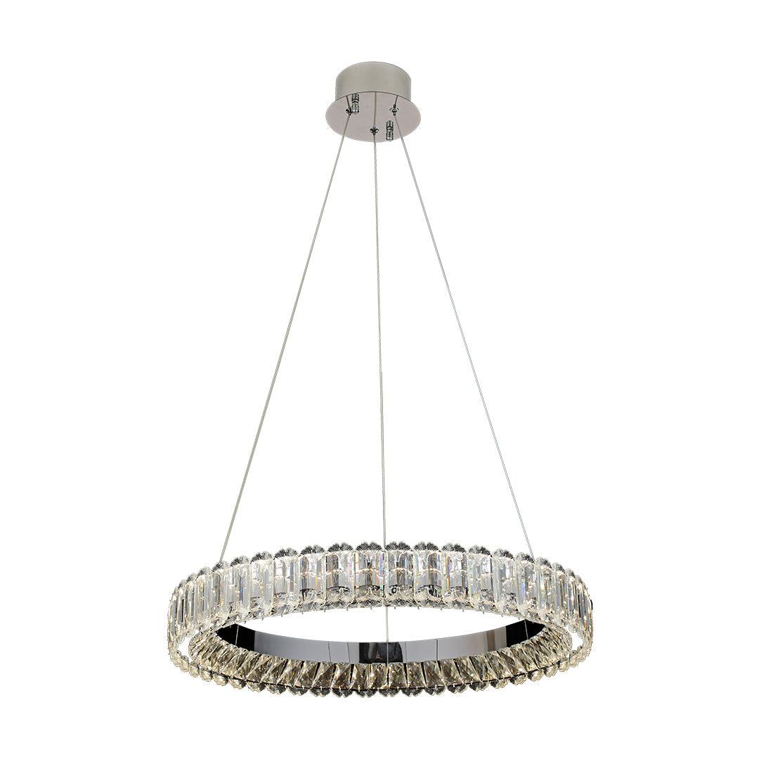 Lumina Ring Chandelier — Modern Crystal LED Ceiling Light