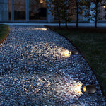 Minimalist Side-Lit Outdoor Well Lights – 3000K Warm LED In-Ground Cylinder