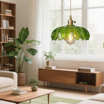 Chic Glass Flower Pendant Lamp