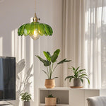 Chic Glass Flower Pendant Lamp