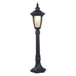 European Style Aluminum Garden Post Light with Clear Glass Shade