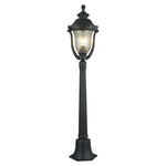 Aurelia Bollard Garden Light in Coffee Aluminum with Clear Glass