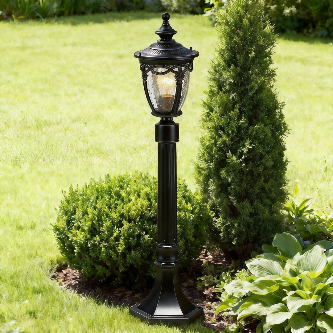 Aluminum Garden Path Bollard Light with Warm LED Glow