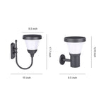Modern Outdoor Wall Sconce with Curved Arm – Waterproof LED Garden Light