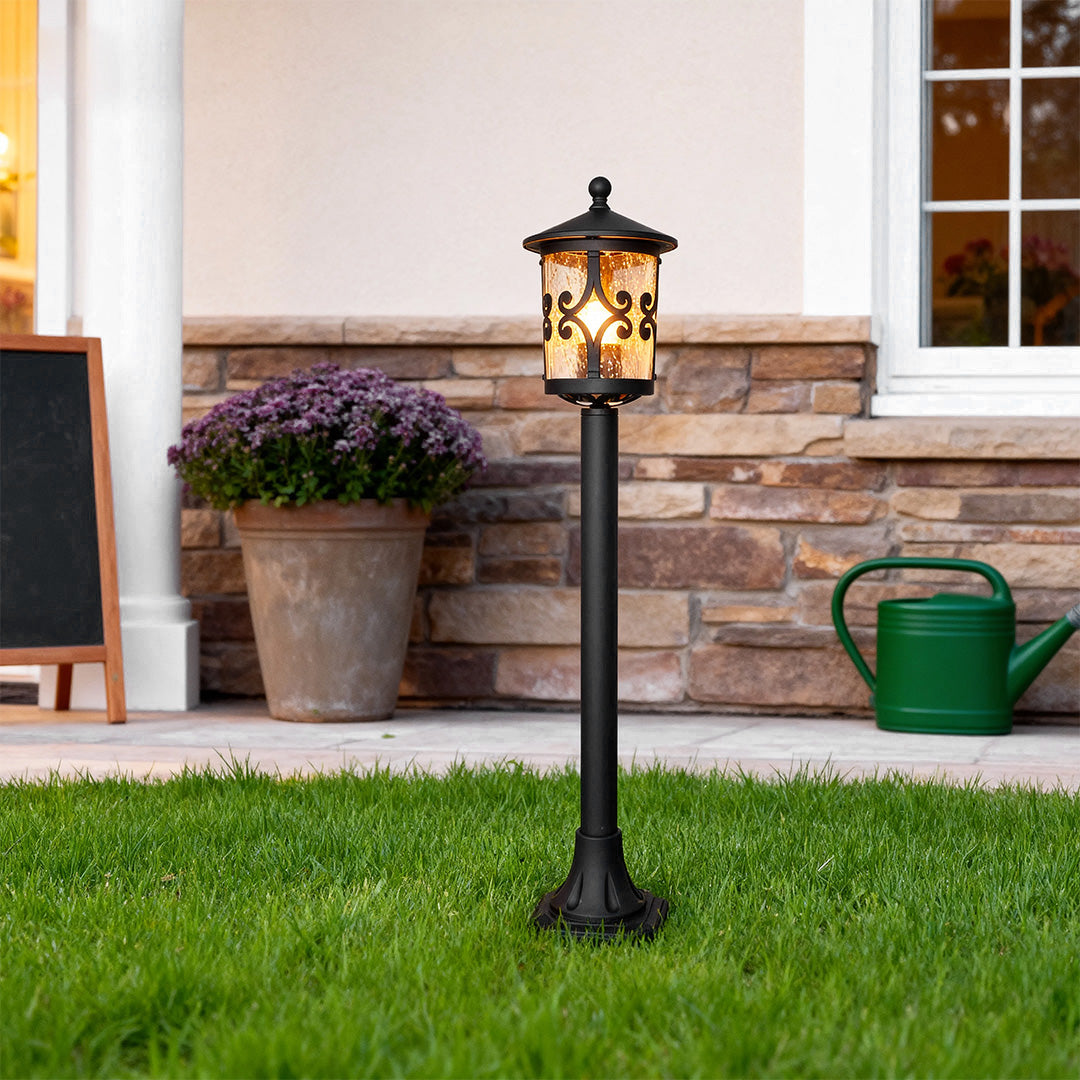 European Style LED Bollard Light – Weather-Resistant Cast Aluminum Garden Lamp