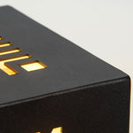 Snowflake Lace Outdoor Garden Light in Black Stainless Steel