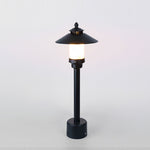 Classic European LED Garden Post Light with Marble Shade