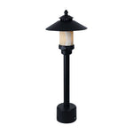 Classic European LED Garden Post Light with Marble Shade