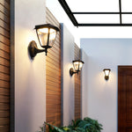 Modern Outdoor Wall Sconce with Solar Powered LED Lighting