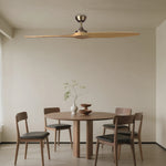 Aria 60" Modern Wood Ceiling Fan with Remote, Bronze Finish