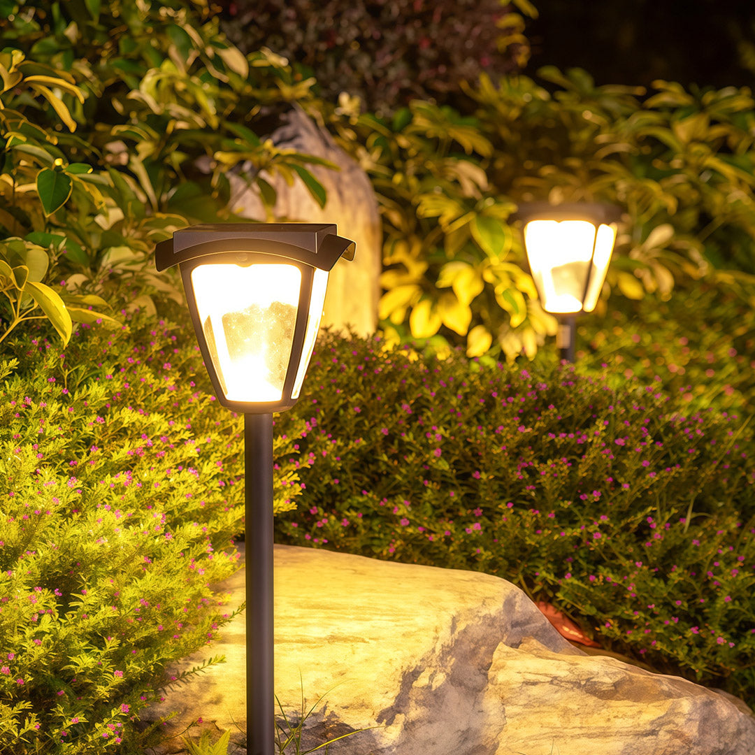 Solar Path Light with Dual Color Temperature for Modern Landscapes