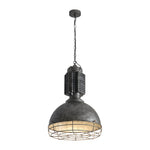 Industrial Heritage Pendant Light with Warm LED Glow