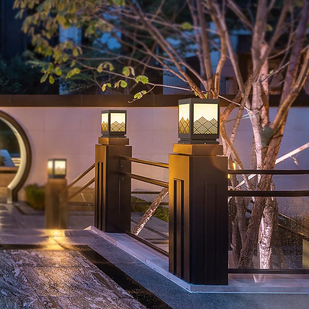 Modern Rectangular Stainless Steel Landscape Light for Courtyard and Pathway