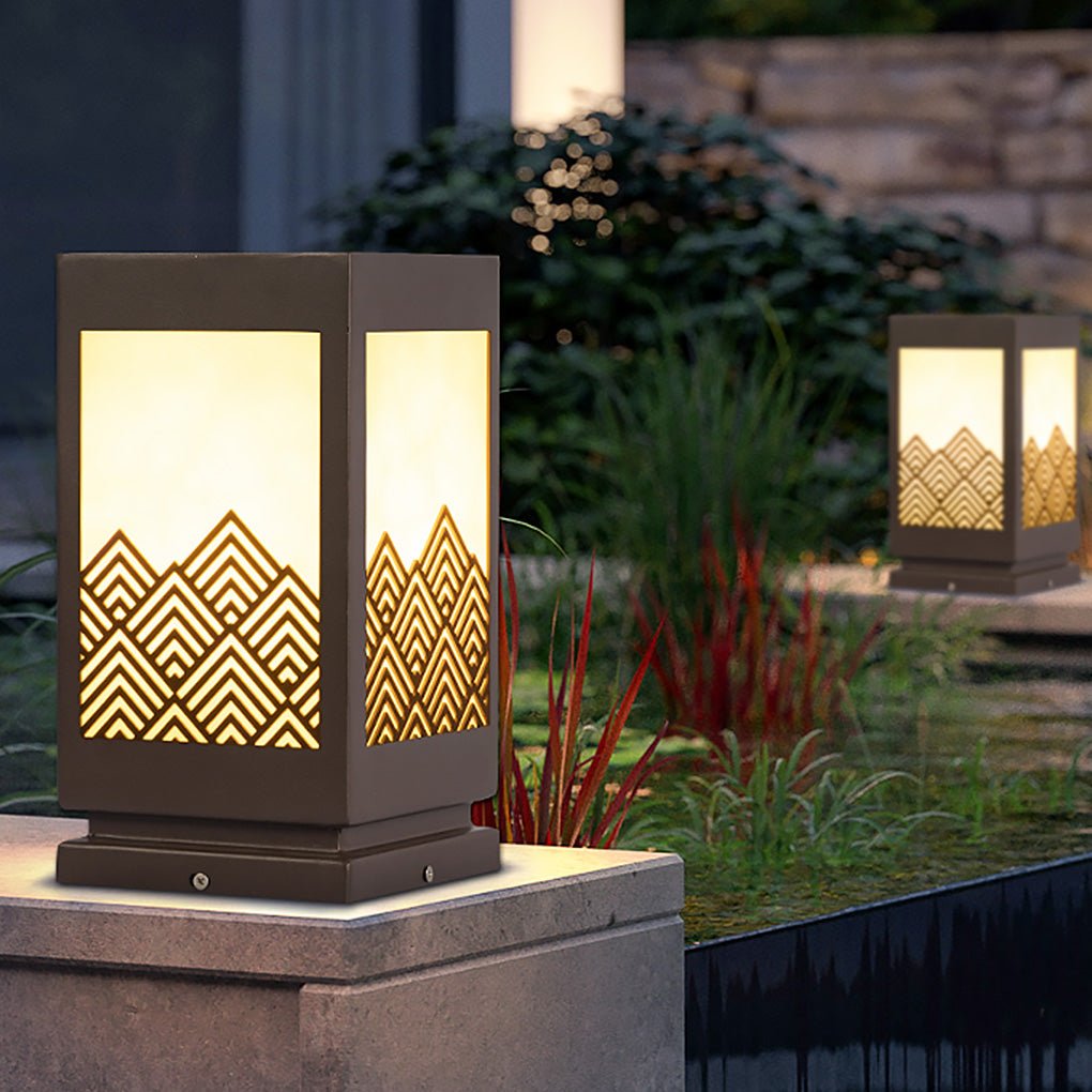 Modern Rectangular Stainless Steel Landscape Light for Courtyard and Pathway