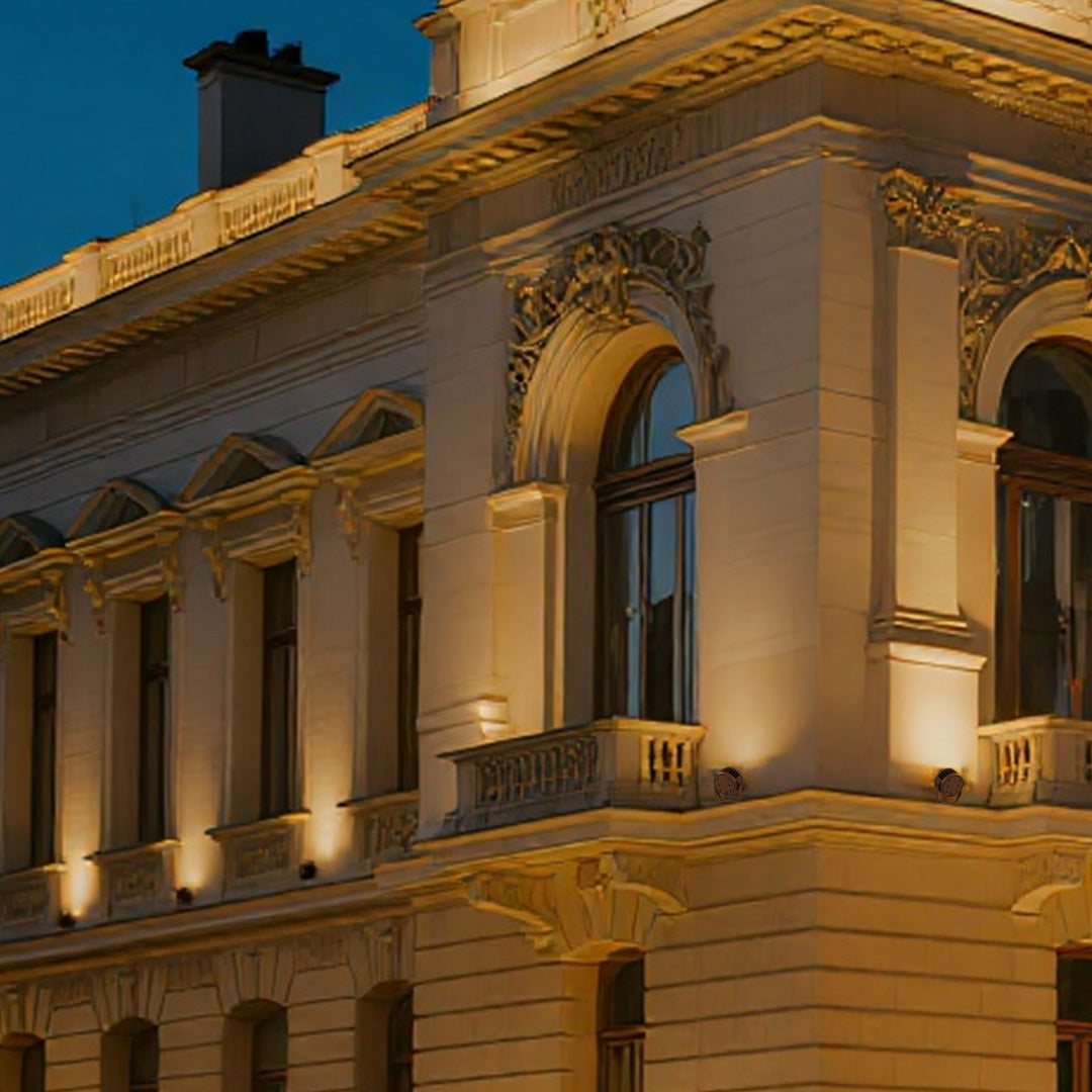 Round LED Landscape Spotlights for Architectural Outdoor Lighting