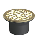 Lumière Garden Step Light with Floral Motif, Brass Finish, IP65 LED