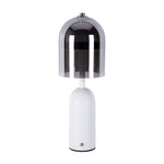Italian Minimalist Glass Table Lamp with Dimmable LED
