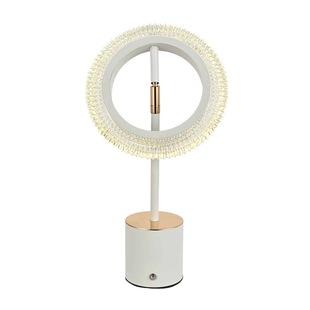 Ring Table Lamp – Modern Minimalist Touch Rechargeable LED Desk Light