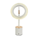 Ring Table Lamp – Modern Minimalist Touch Rechargeable LED Desk Light