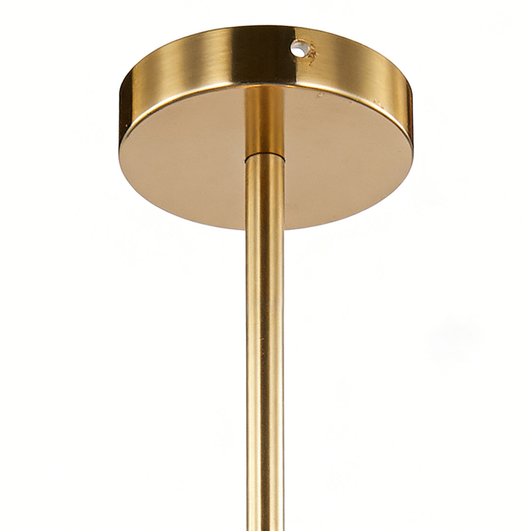 Lumina Clear Glass Globe Pendant Light in Gold