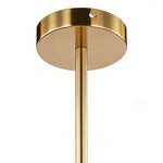 Lumina Clear Glass Globe Pendant Light in Gold