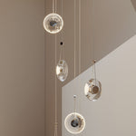 Lumina Clear Crystal Pendant Light – Modern Minimalist LED Hanging Lamp