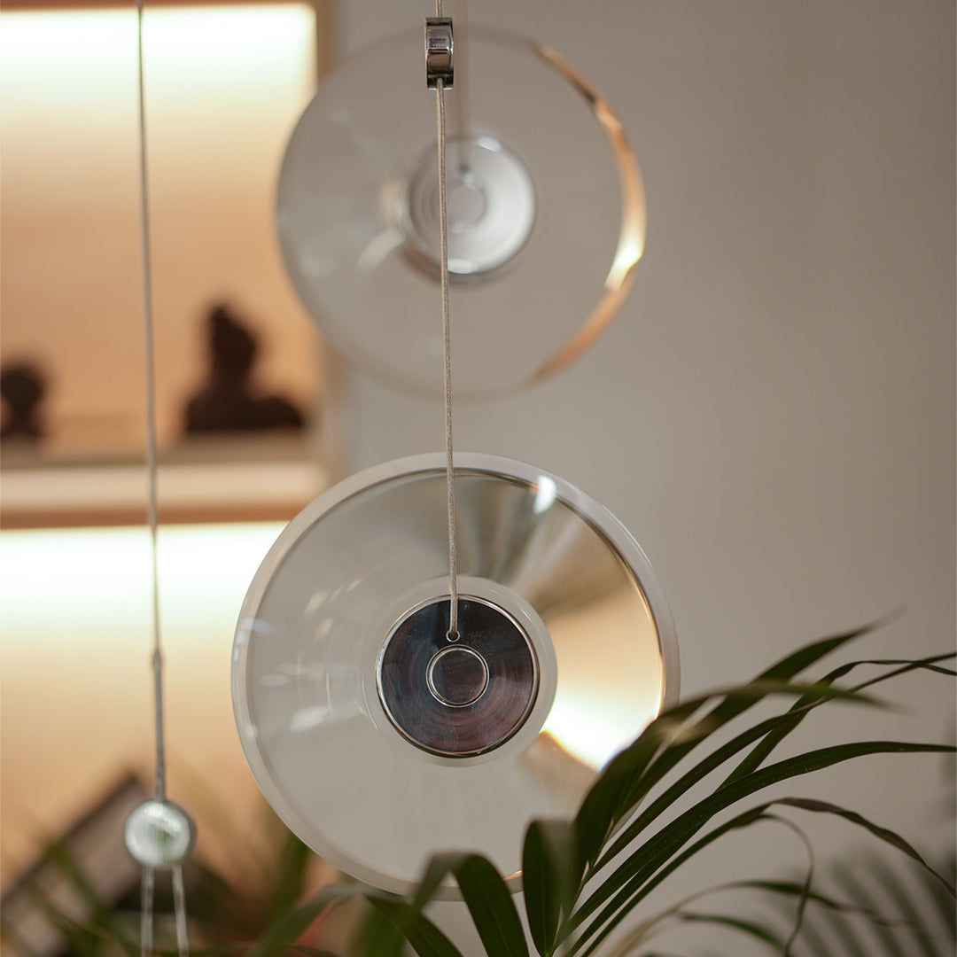Lumina Clear Crystal Pendant Light – Modern Minimalist LED Hanging Lamp