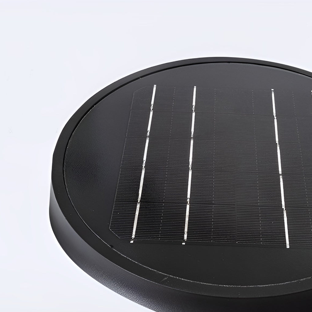 Cylindrical LED Pathway Bollard Lights in Black – Solar & Wired Options