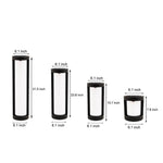 Modern Black LED Bollard Landscape Light for Pathways & Gardens