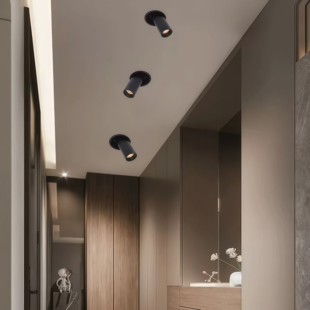 Modern Recessed LED Spotlights with Adjustable Anti-Glare Design