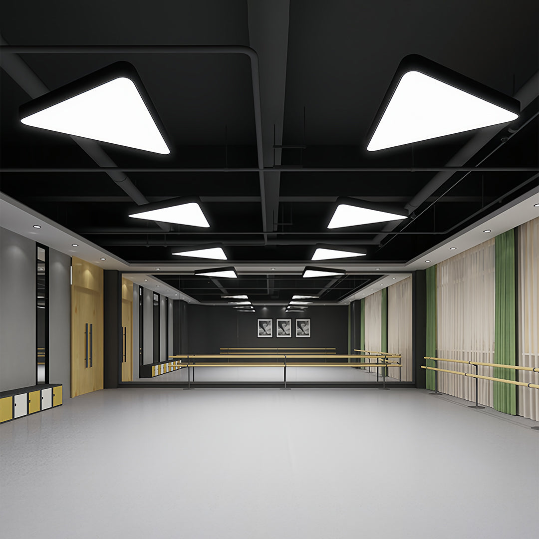 Aurelia Triangular LED Chandelier in Matte Black