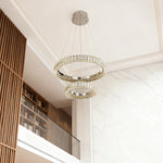 Lumina Ring Chandelier — Modern Crystal LED Ceiling Light