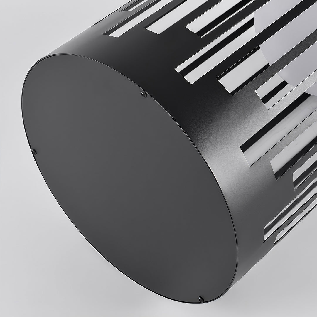 Aria Outdoor Lantern in Matte Black with White PE Shade, IP65 Waterproof
