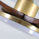 Aurelia Retro Wooden Ceiling Fan with Integrated LED Light and Remote