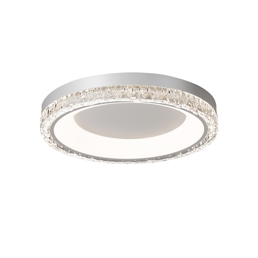 Italian Minimalist LED Flush Mount Ceiling Light in White