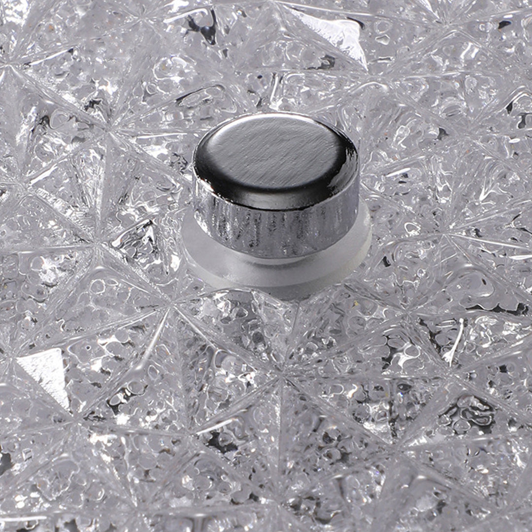 Lumière Crystal Flush Mount Ceiling Light in Chrome and Glass