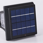 Solar Path Light in Black Aluminum with Dual-Color LED for Garden Walkways