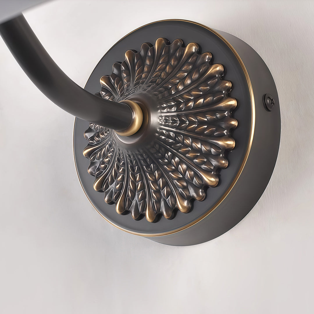 American Retro LED Vanity Light for Bathroom Mirror, Brass & Copper