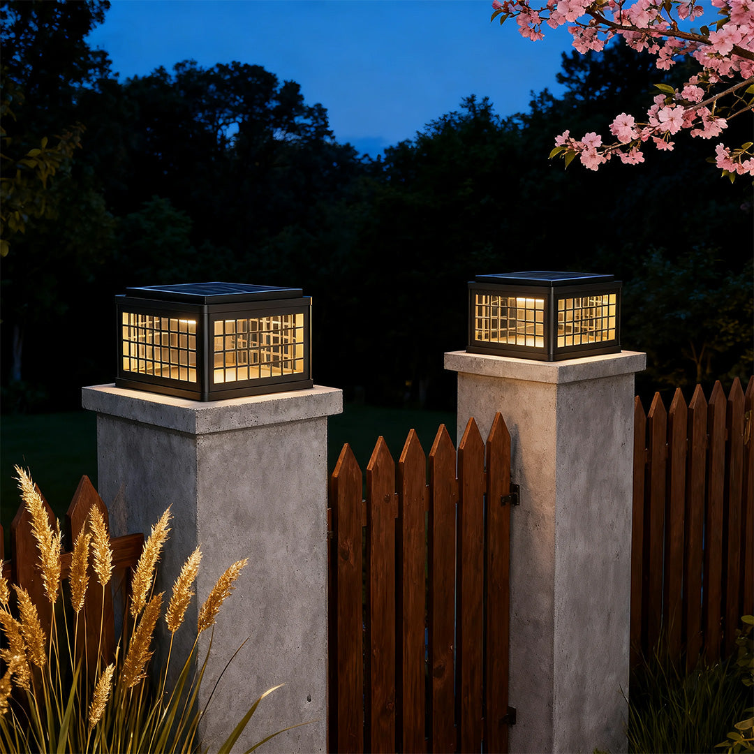 Modern Outdoor Pillar Lights Waterproof Aluminum Garden Post Lighting