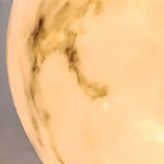 Lunar Glow Outdoor Pillar Light in Faux Marble, IP54 Waterproof